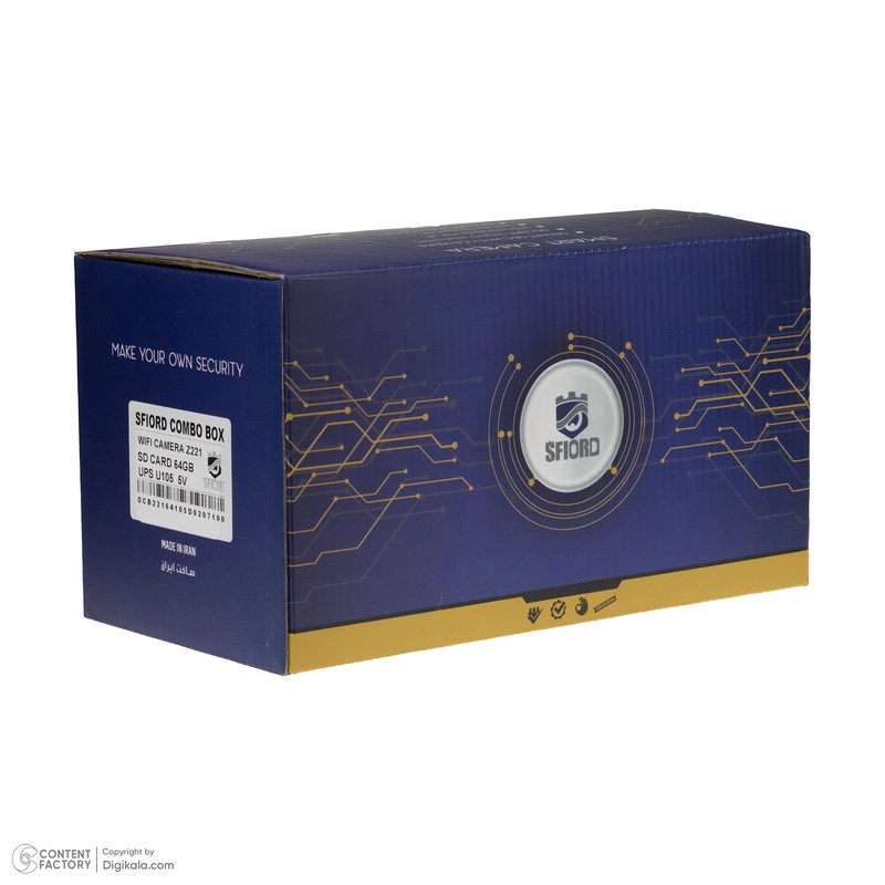دوربین مداربسته تحت شبکه اسفیورد مدل Z221 به همراه کارت حافظه 64 گیگابایتی و UPS