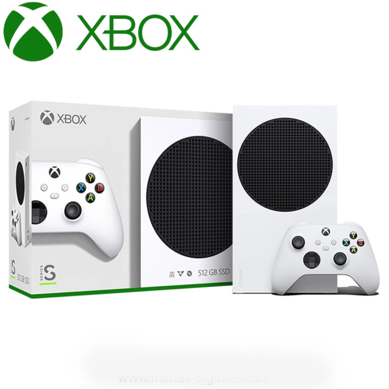 مجموعه کنسول بازی مایکروسافت مدل Xbox Series S ظرفیت 512 گیگابایت به همراه دسته اضافی و کارت طلایی نصب بازی