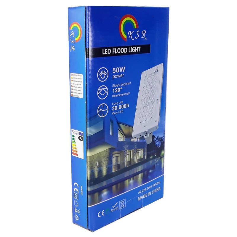 پروژکتور  ال ای دی 50 وات کی اس آر مدل WH-996 - سفید