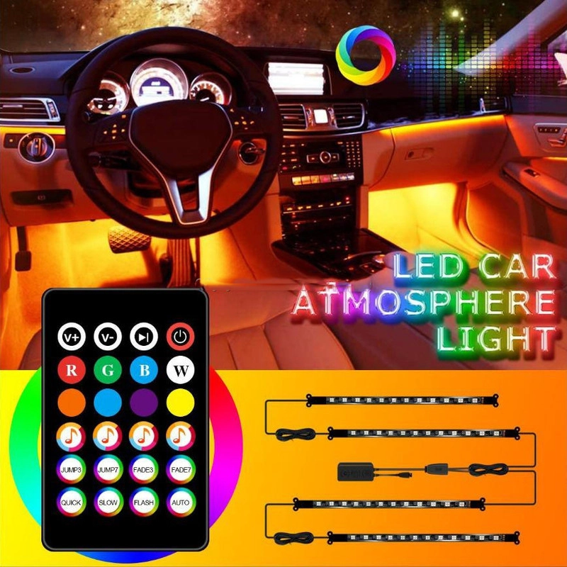 کیت نورپردازی بلوتوثی داخل خودرو مدل 5050SMD