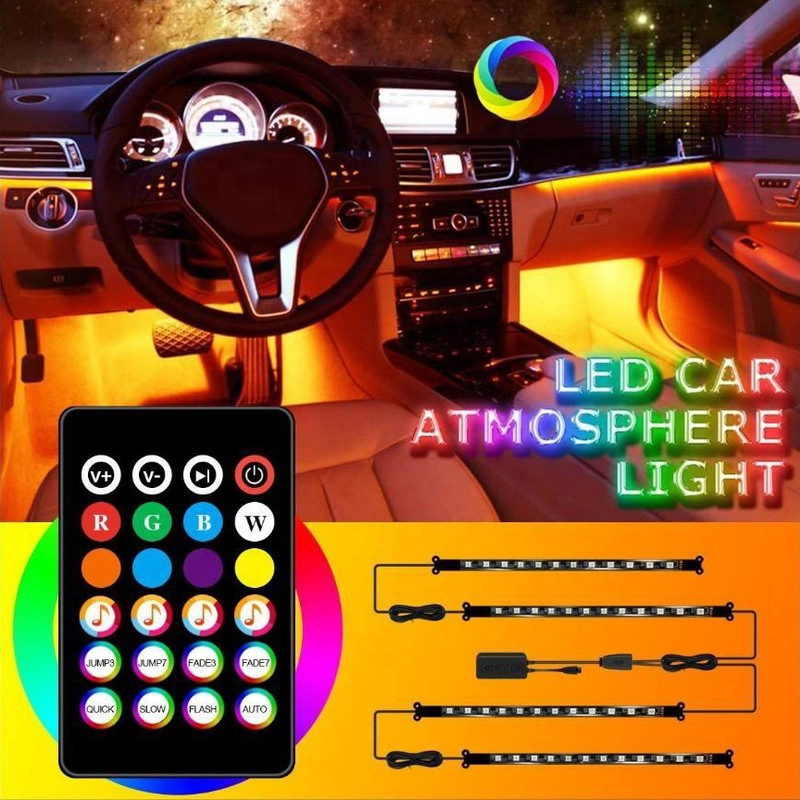 کیت نورپردازی بلوتوثی داخل خودرو مدل 5050SMD