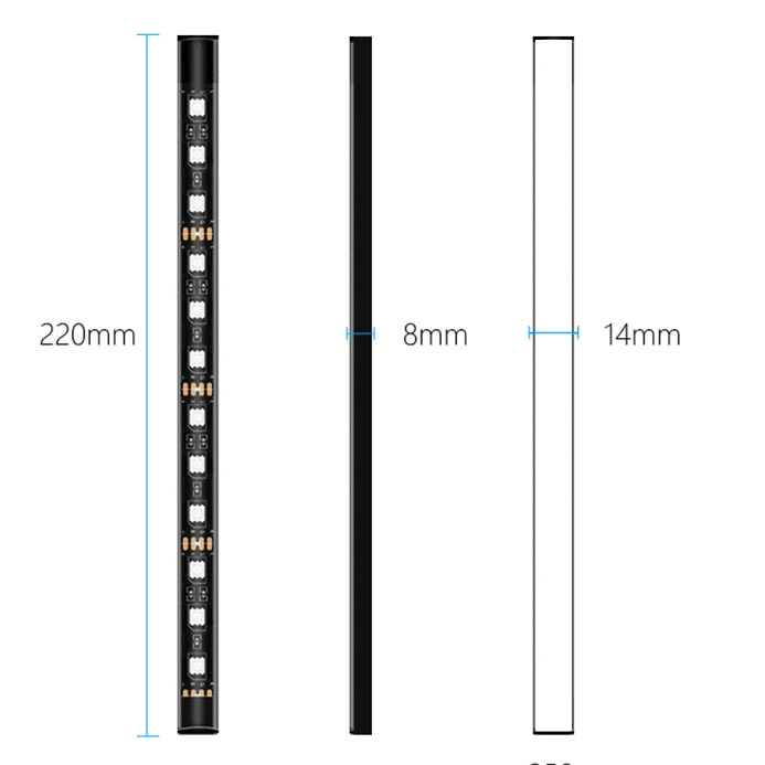 کیت نورپردازی بلوتوثی داخل خودرو مدل 5050SMD