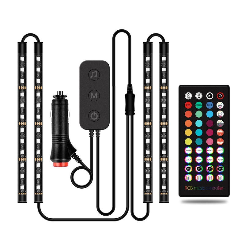 کیت نورپردازی بلوتوثی داخل خودرو مدل 5050SMD