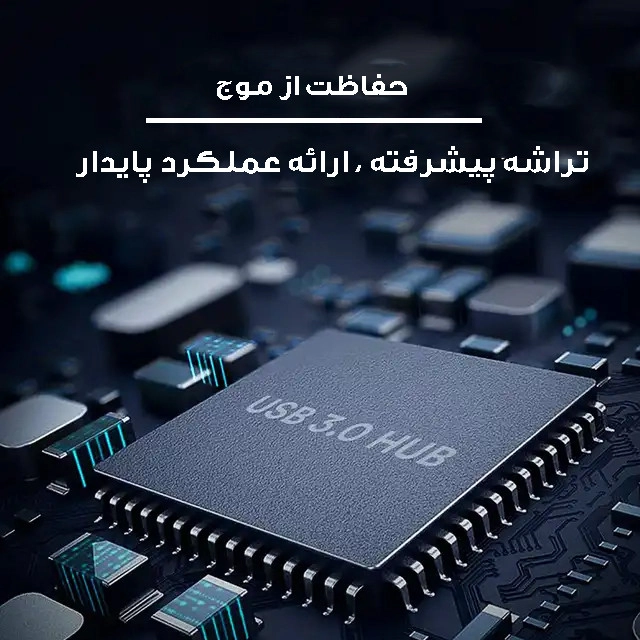 شارژر دیواری 33 وات راسین مدل 4PORT FAST CHARGER