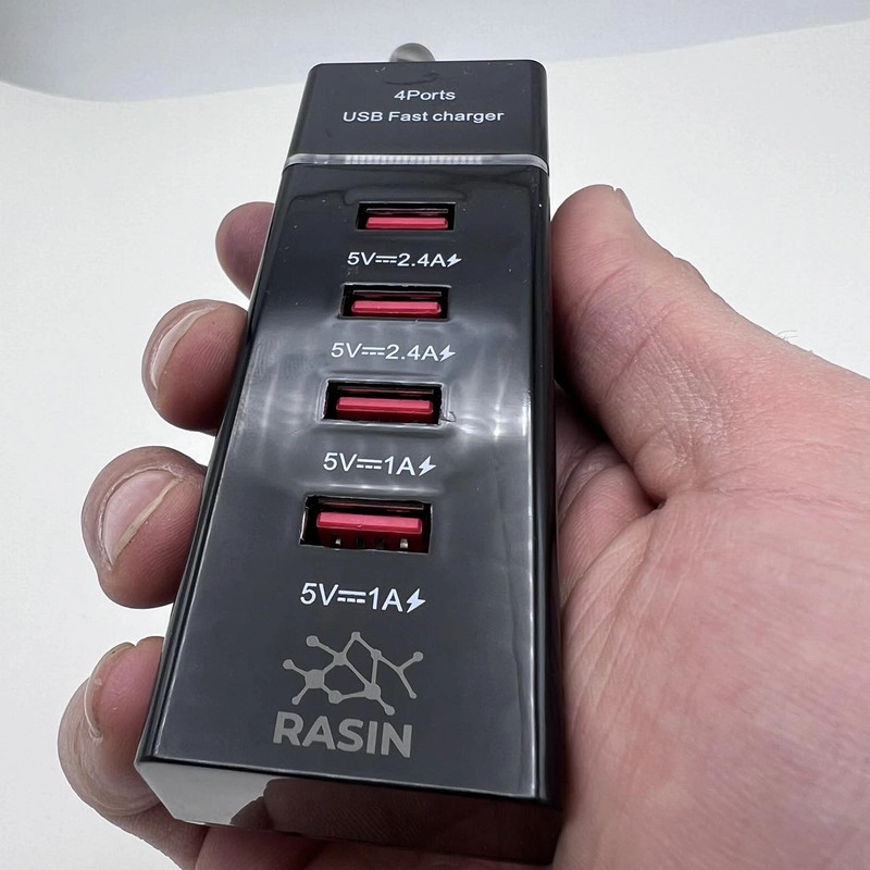 شارژر دیواری 33 وات راسین مدل 4PORT FAST CHARGER
