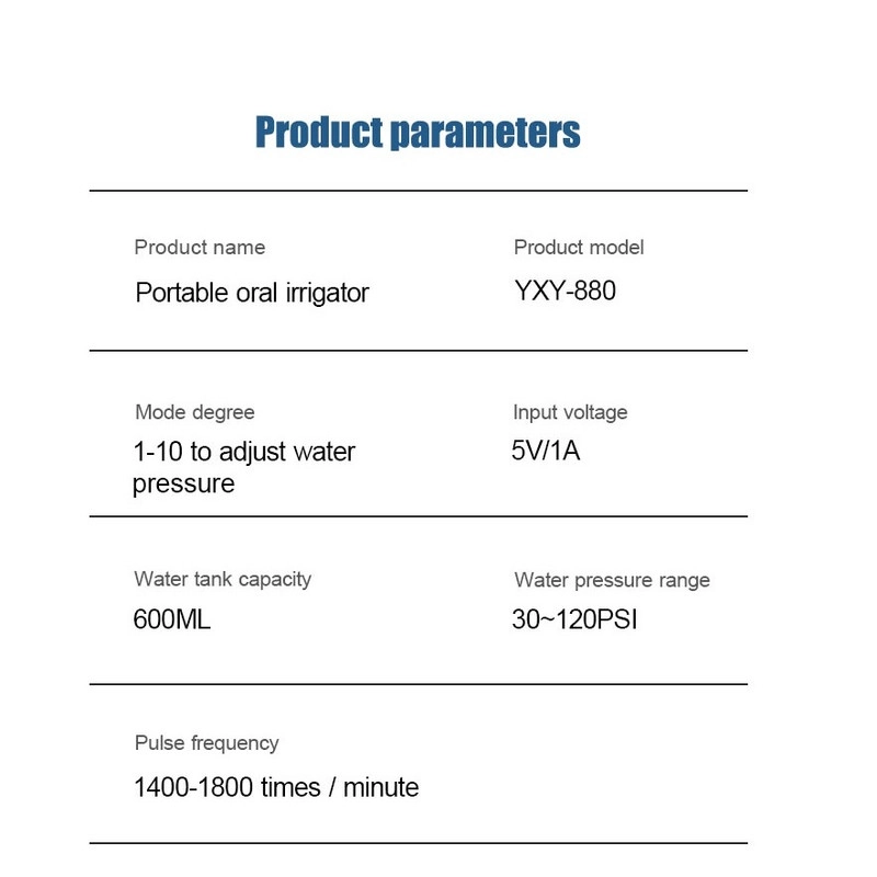 دستگاه شست و شوی دهان و دندان مدل جرم گیر کد Oral Irrigator