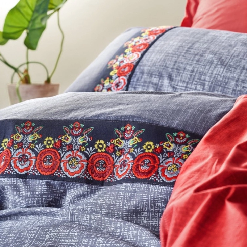 سرویس ملحفه کاتن باکس مدل Folk Art تک نفره 3 تکه