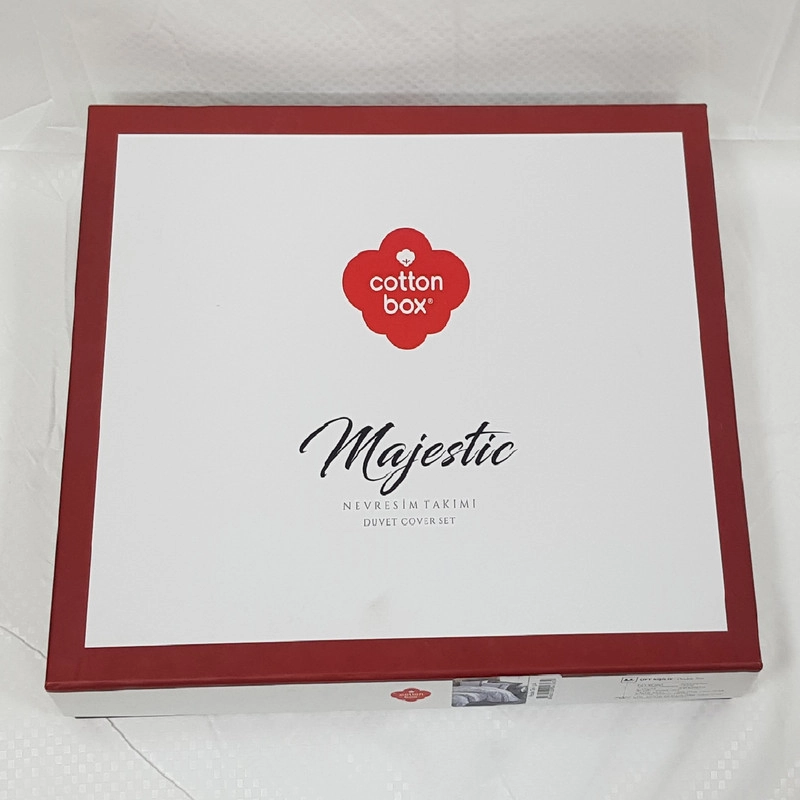 سرویس ملحفه کاتن باکس مدل Majestic دو نفره 6 تکه