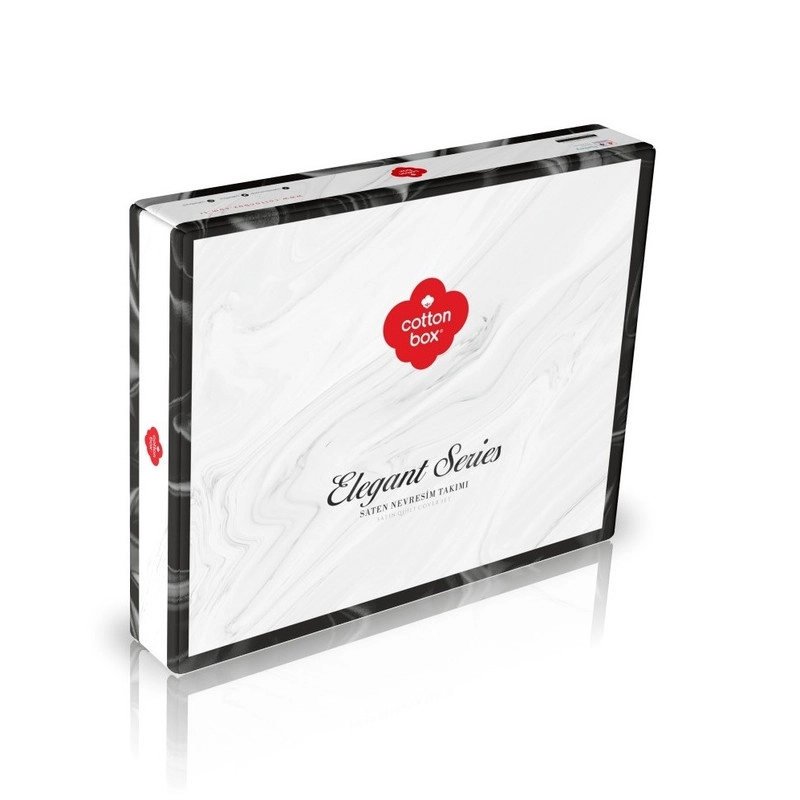 سرویس ملحفه کاتن باکس مدل Elegant دو نفره 4 تکه