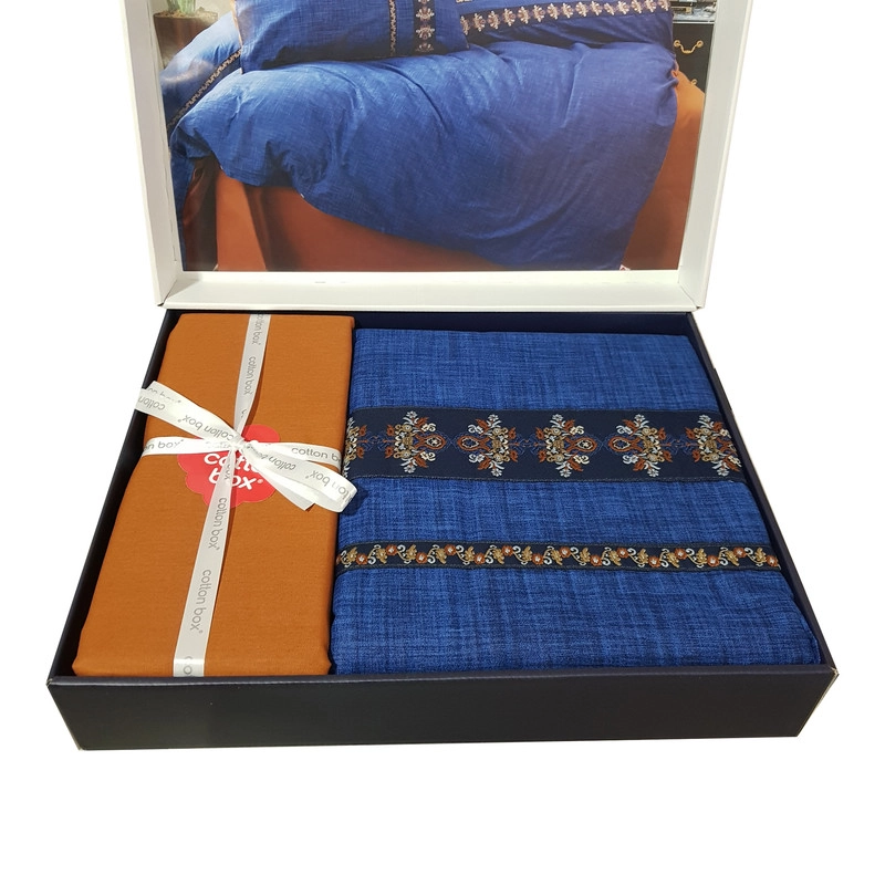 سرویس روتختی کاتن باکس مدل folk art lusso دو نفره 4 تکه