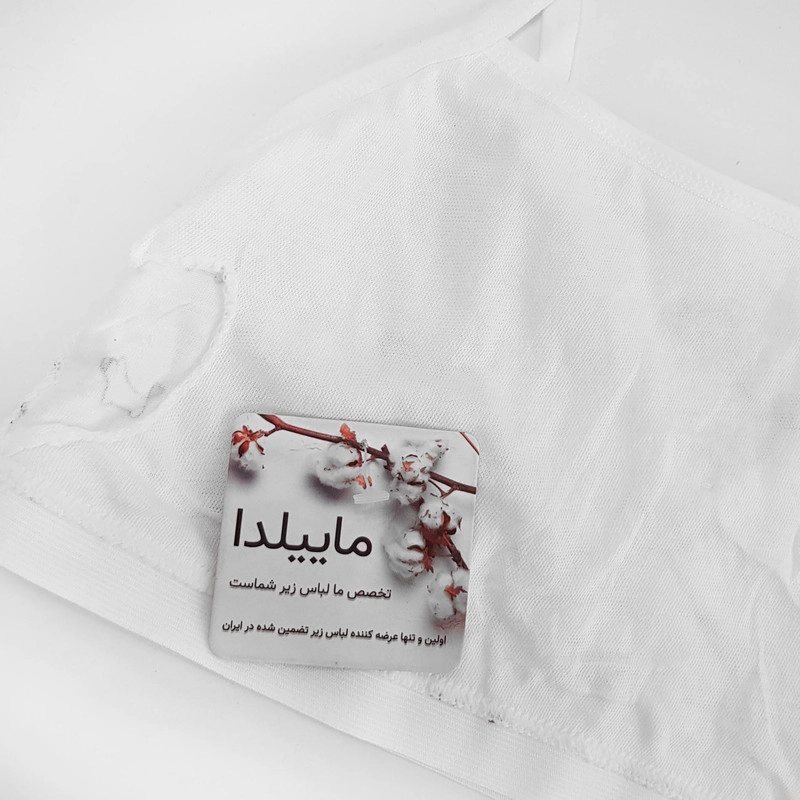 نیم تنه دخترانه ماییلدا مدل بدون فنر بدون پد کد 4566 رنگ سفید