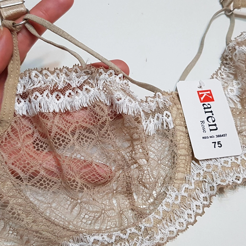 ست شورت و سوتین زنانه کارنا رز مدل هارنس فنردار کد 4863-2052 رنگ کرم - 90