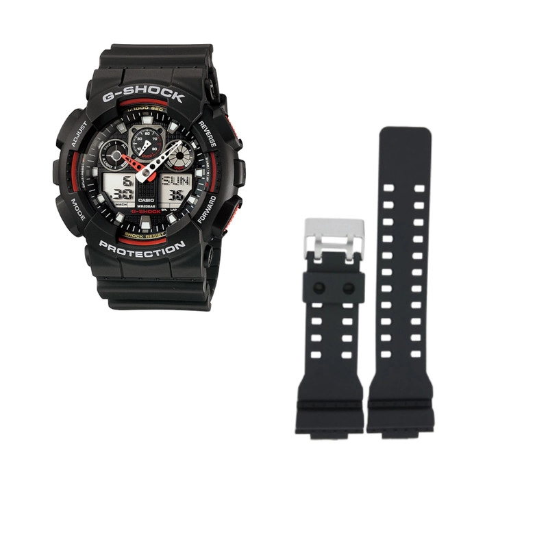 بند ساعت مچی مدل GA-100 - مشکی