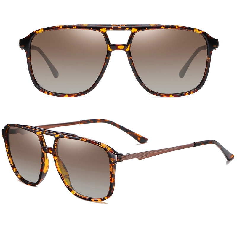 عینک آفتابی مدل TR3301C41-P44 Polarized Leopard Metal