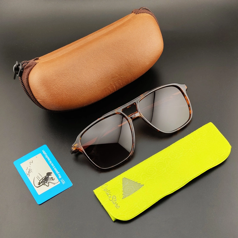 عینک آفتابی مدل TR3301C41-P44 Polarized Leopard Metal
