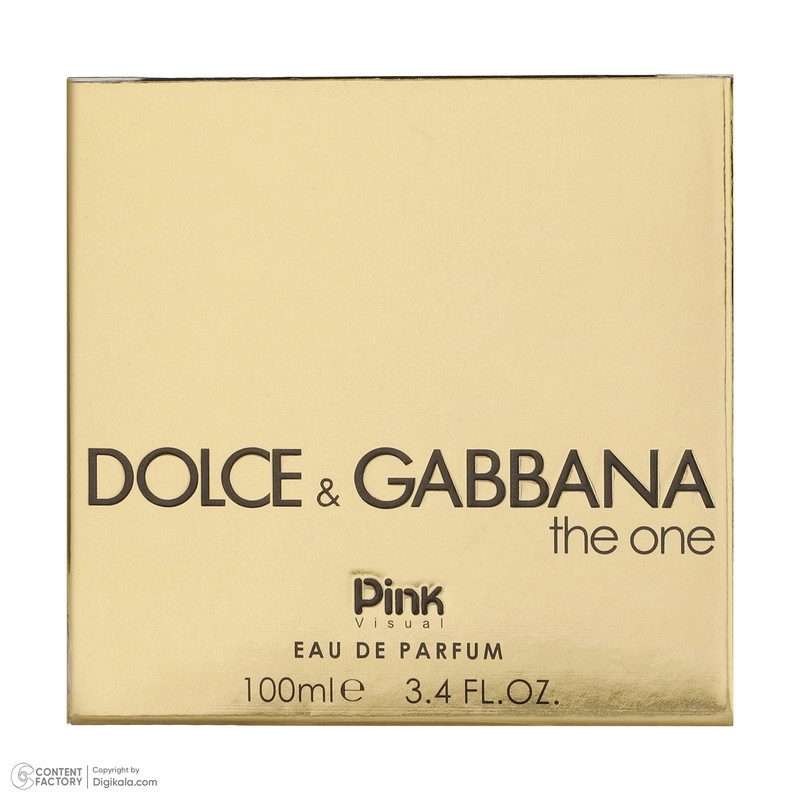 ادو پرفیوم زنانه پینک ویژوآل مدل DOLCE GABBANA The One حجم 100 میلی لیتر