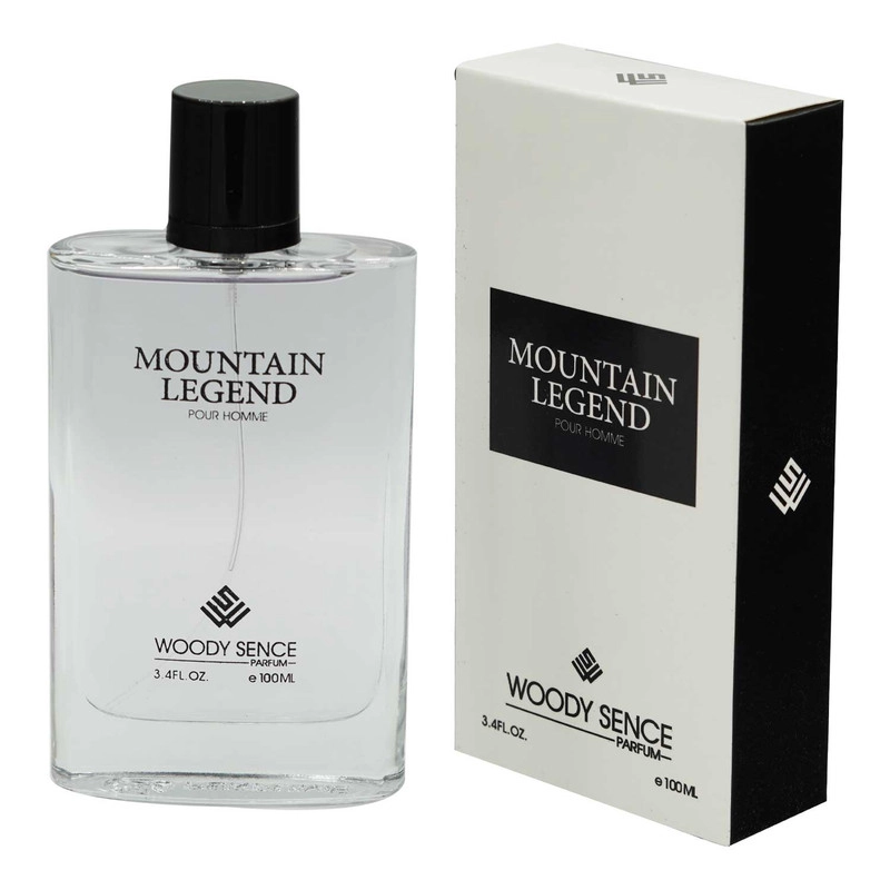 ادو پرفیوم مردانه وودی سنس مدل MOUNTAIN LEGEND با رایحه شیرین و خنک حجم 100 میلی لیتر