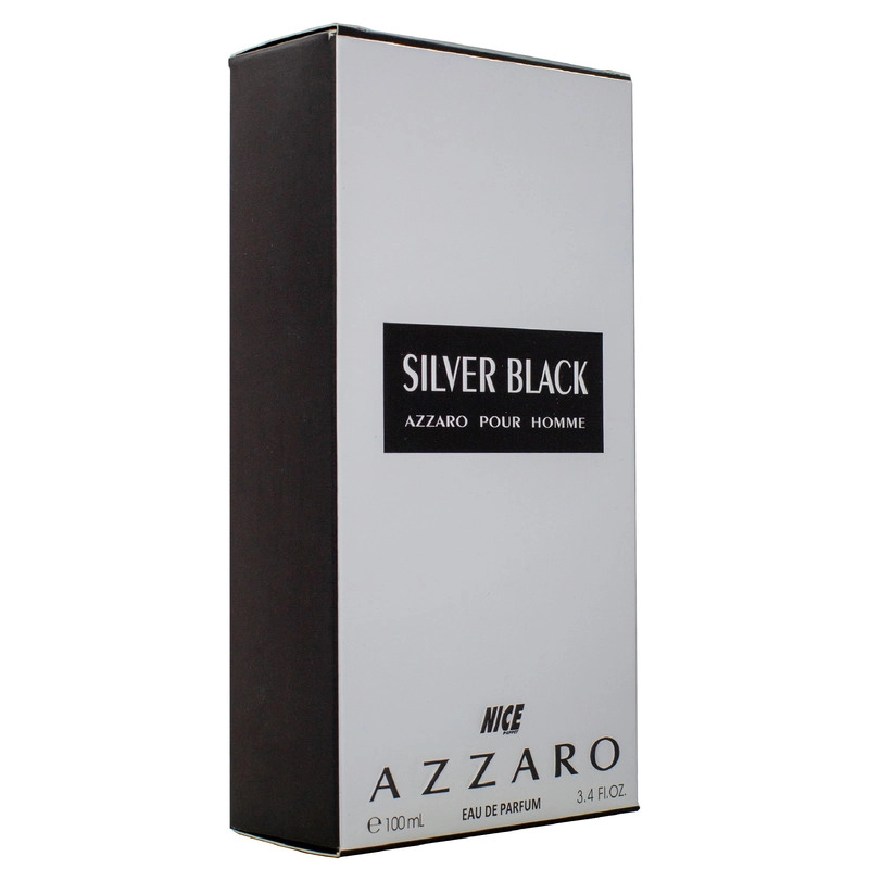ادو پرفیوم مردانه نایس پاپت مدل Azzaro Silver Black حجم 100 میلی لیتر