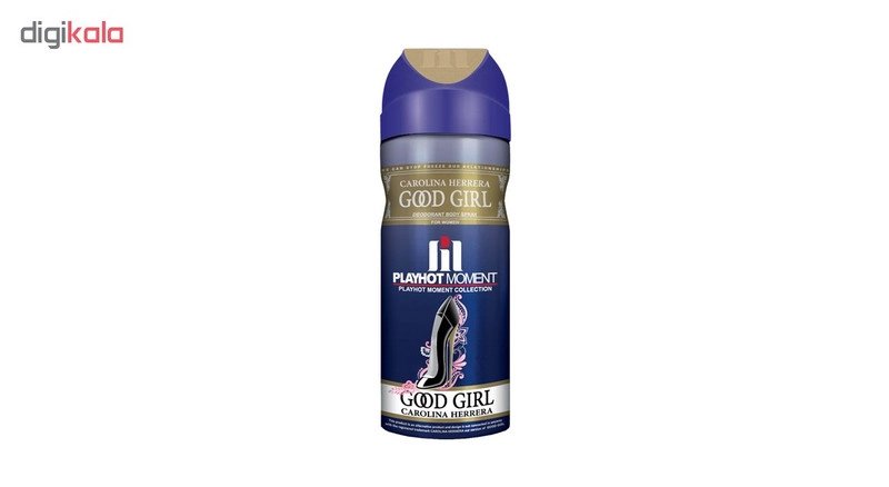 اسپری خوشبو کننده بدن زنانه پلی هات مومنت مدل CAROLINA HERRERA GOOD GIRL حجم 200 میلی لیتر