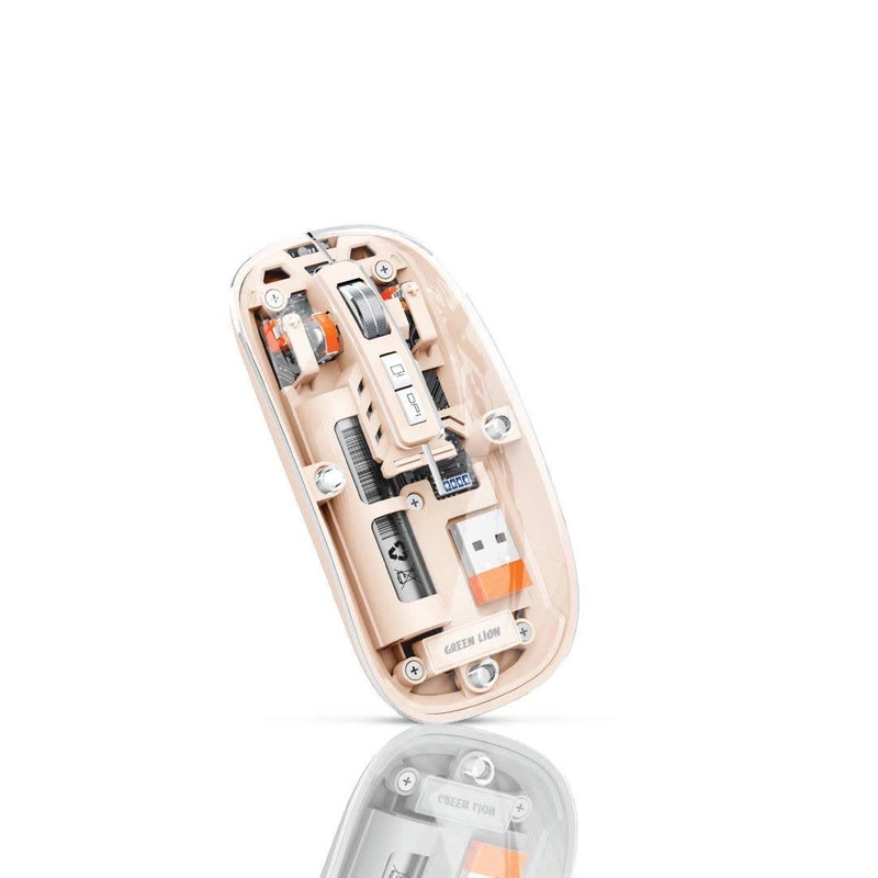 ماوس بی سیم گرین لاین مدل Transparent Mouse 2 - گل بهی