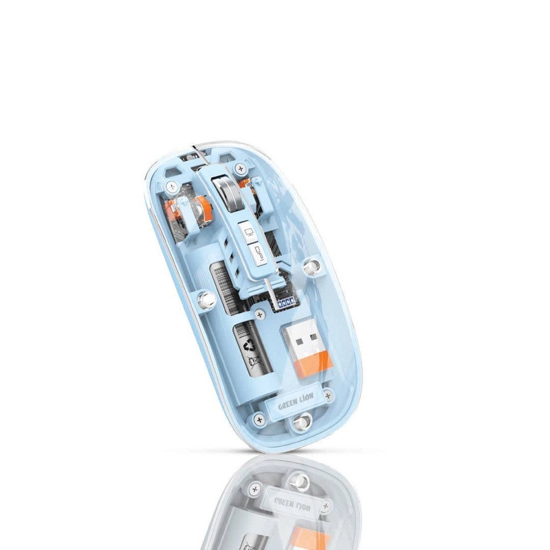 ماوس بی سیم گرین لاین مدل Transparent Mouse 2 - گل بهی