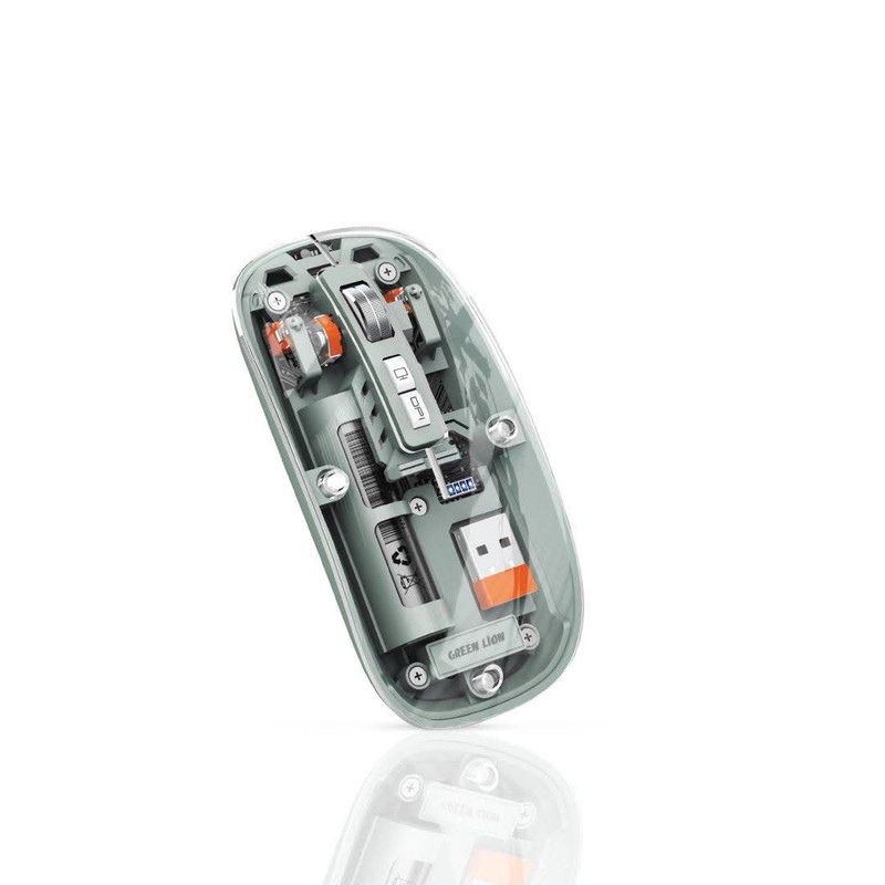 ماوس بی سیم گرین لاین مدل Transparent Mouse 2 - گل بهی