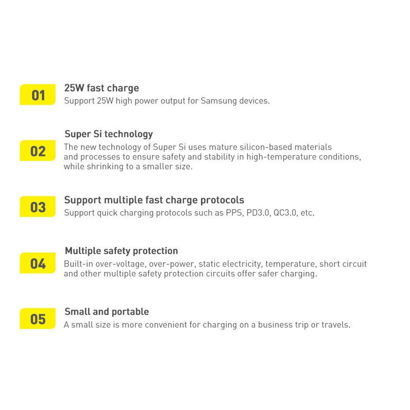 شارژر دیواری باسئوس مدل Super Si 25W