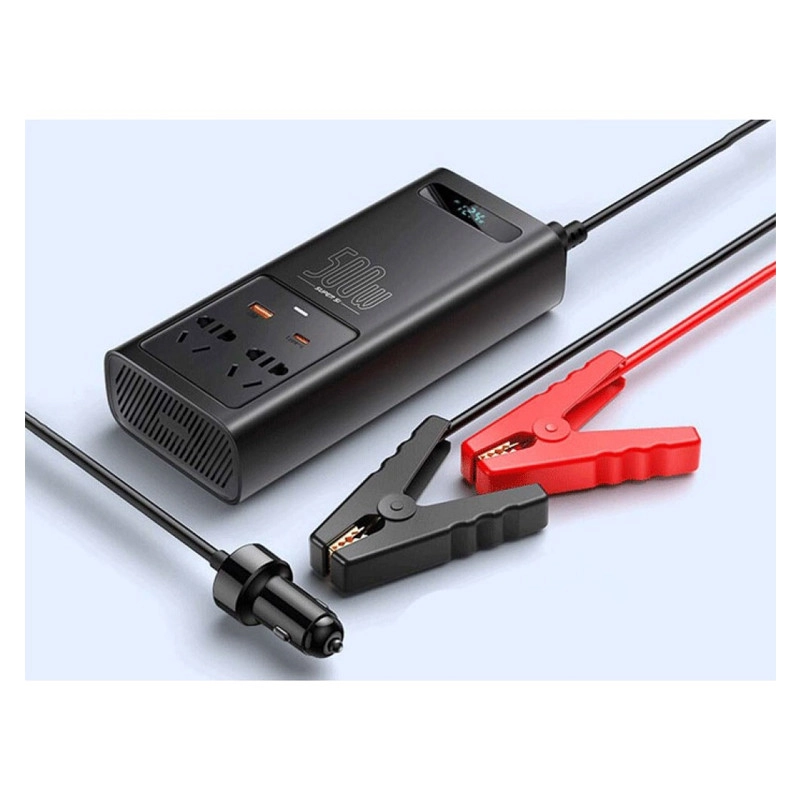 مبدل برق خودرو باسئوس مدل Power Inverter 500W