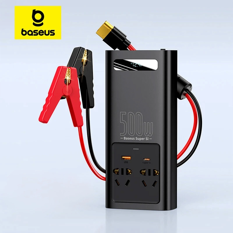 مبدل برق خودرو باسئوس مدل Power Inverter 500W