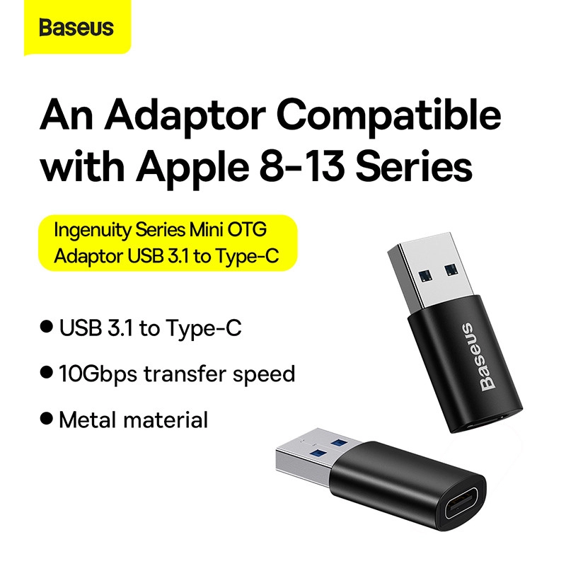 مبدل USB 3.1 به USB-C باسئوس مدل ZJJQ0001