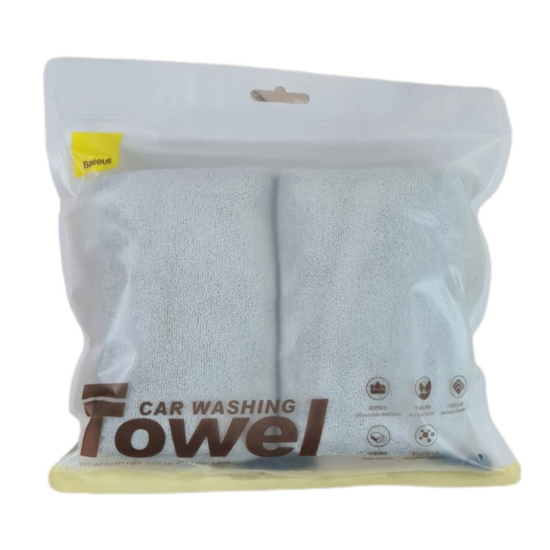 دستمال نظافت خودرو باسئوس مدل Towel بسته دو عددی
