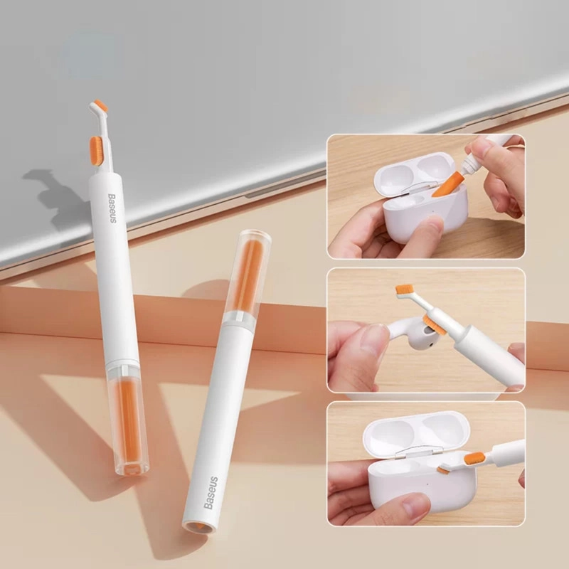 قلم تمیز کننده ایرپاد باسئوس مدل Dual Brush