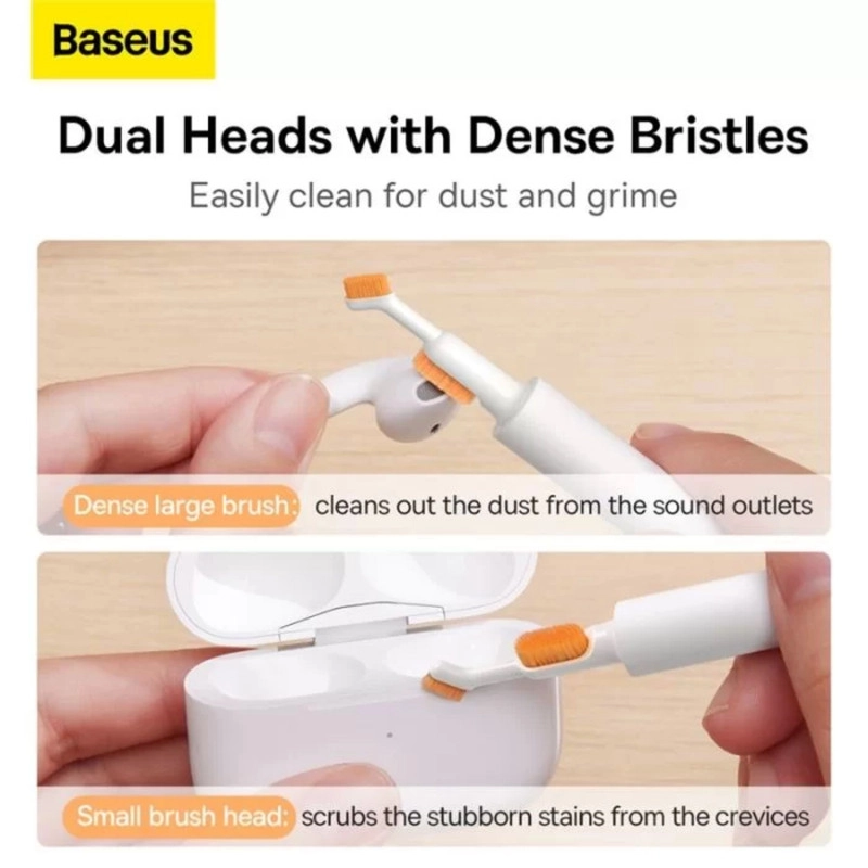 قلم تمیز کننده ایرپاد باسئوس مدل Dual Brush