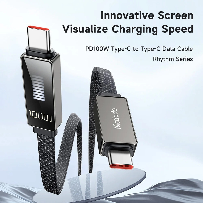 کابل USB-C مک دودو مدل LED RHYTHM طول 1.2 متر