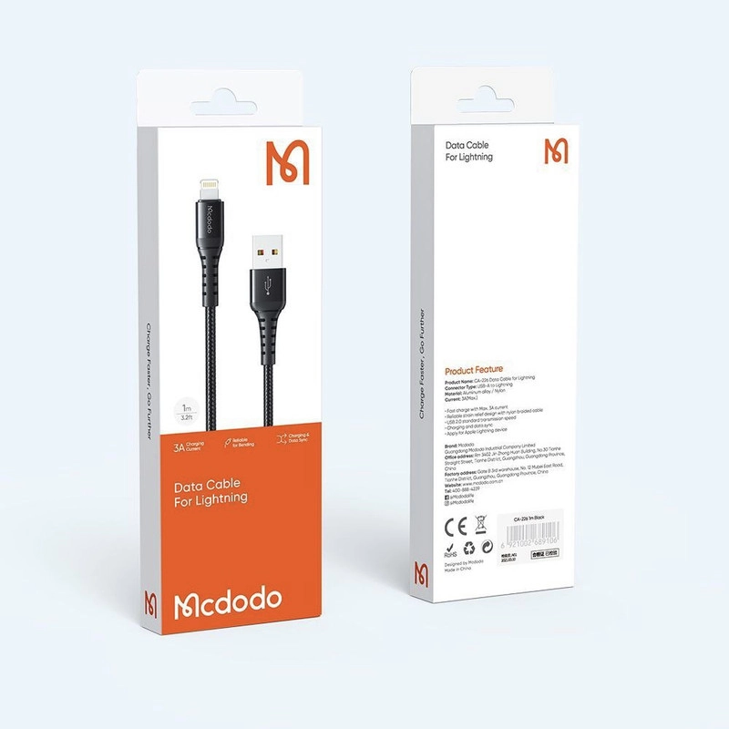 کابل تبدیل USB به لایتنینگ مک دودو مدل CA-2261  طول 1 متر