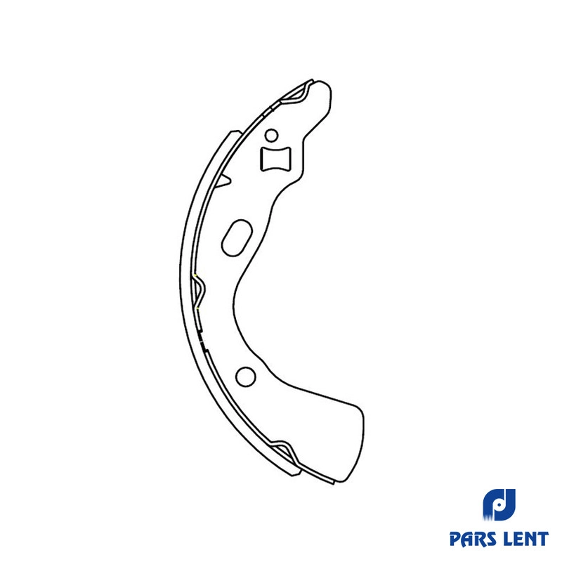 لنت ترمز عقب خودرو لنت پارس مدل PL71004 مناسب برای پراید 111