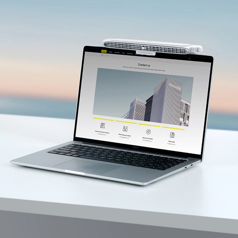 پنکه رومیزی باسئوس مدل Monitor Clip-On &amp; Stand-Up Fan