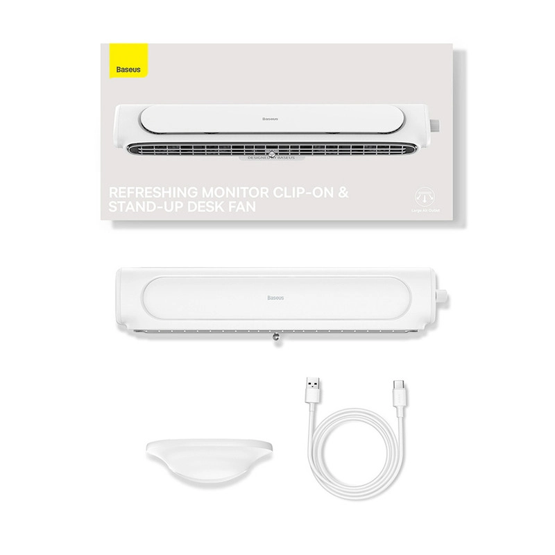 پنکه رومیزی باسئوس مدل Monitor Clip-On &amp; Stand-Up Fan