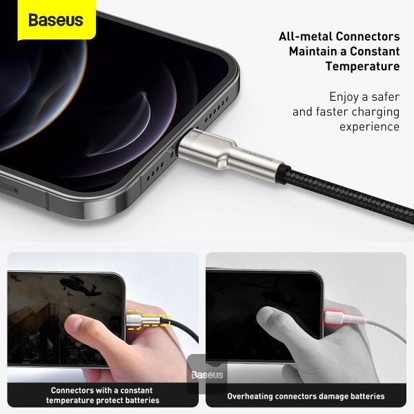 کابل تبدیل USB به لایتنینگ باسئوس مدل CALJK-B01 طول 2 متر