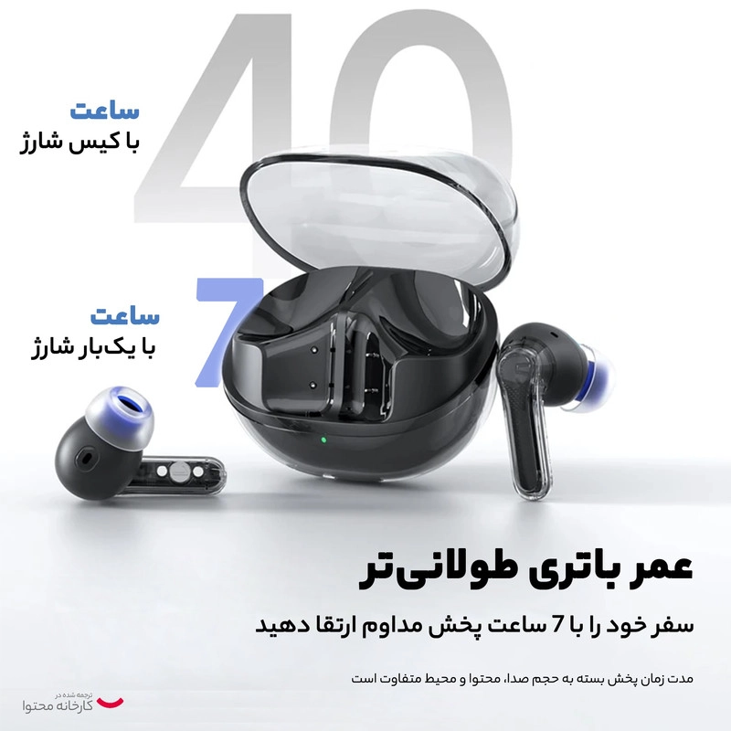 هدفون بی سیم ساندپیتز مدل MON BLUOTOOS TS CLEAR WIRELESS - مشکی