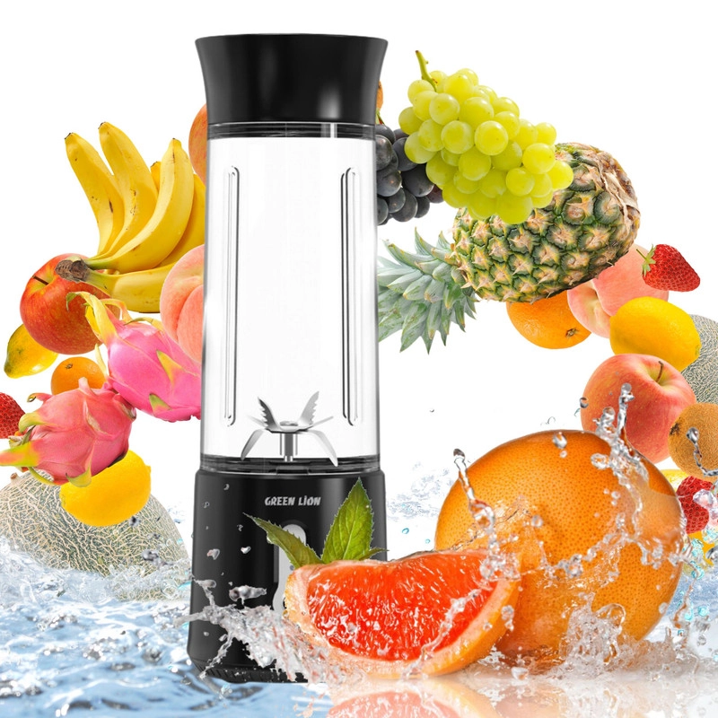 شیکر شارژی گرین لاین مدل Jet Plus Six Blades Juicer گنجایش 0.5 لیتر - مشکی