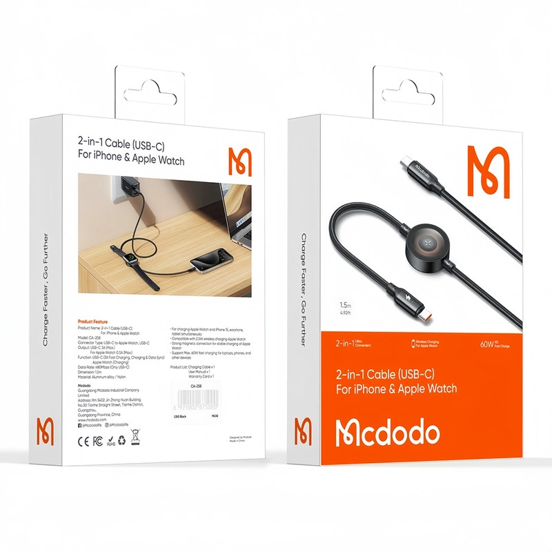 کابل USB-C مک دودو مدل CA-258 طول 1.5 متر