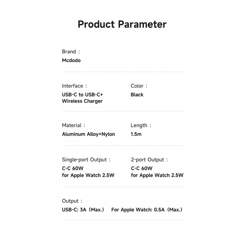 کابل USB-C مک دودو مدل CA-258 طول 1.5 متر