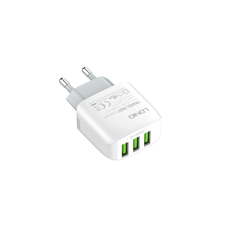 شارژر دیواری 17 وات الدینیو مدل A3312 به همراه کابل تبدیل USB-C