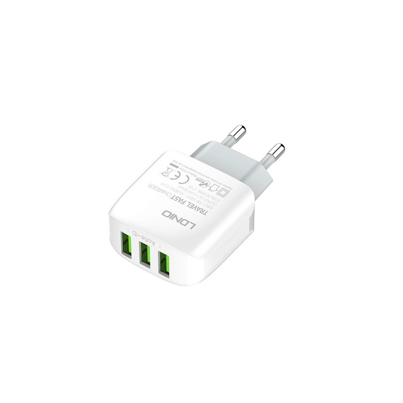 شارژر دیواری 17 وات الدینیو مدل A3312 به همراه کابل تبدیل USB-C