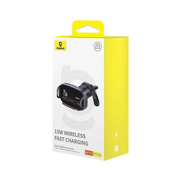 پایه نگهدارنده و شارژر بی سیم گوشی موبایل بیسوس مدل LightChaser BS-CM029