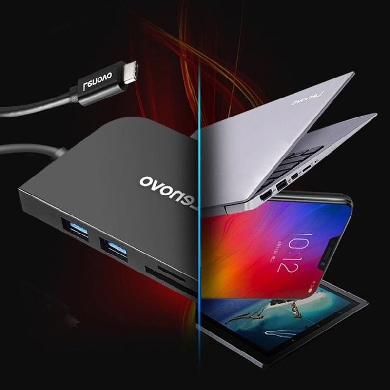 هاب ۷ پورت USB-C لنوو مدل S707