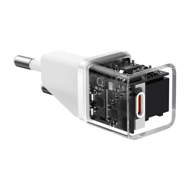 شارژر دیواری 20 وات باسئوس مدل GaN5 mini - سفید