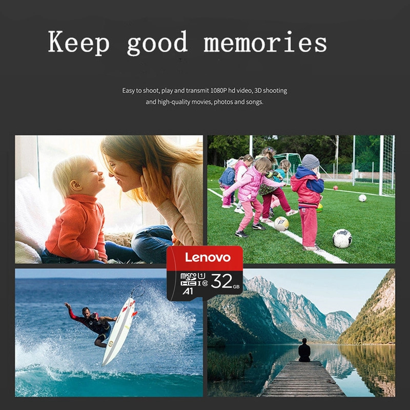 کارت حافظه microSDHC لنوو مدل A1 کلاس 10 استاندارد U1 سرعت 90MBps ظرفیت 32 گیگابایت