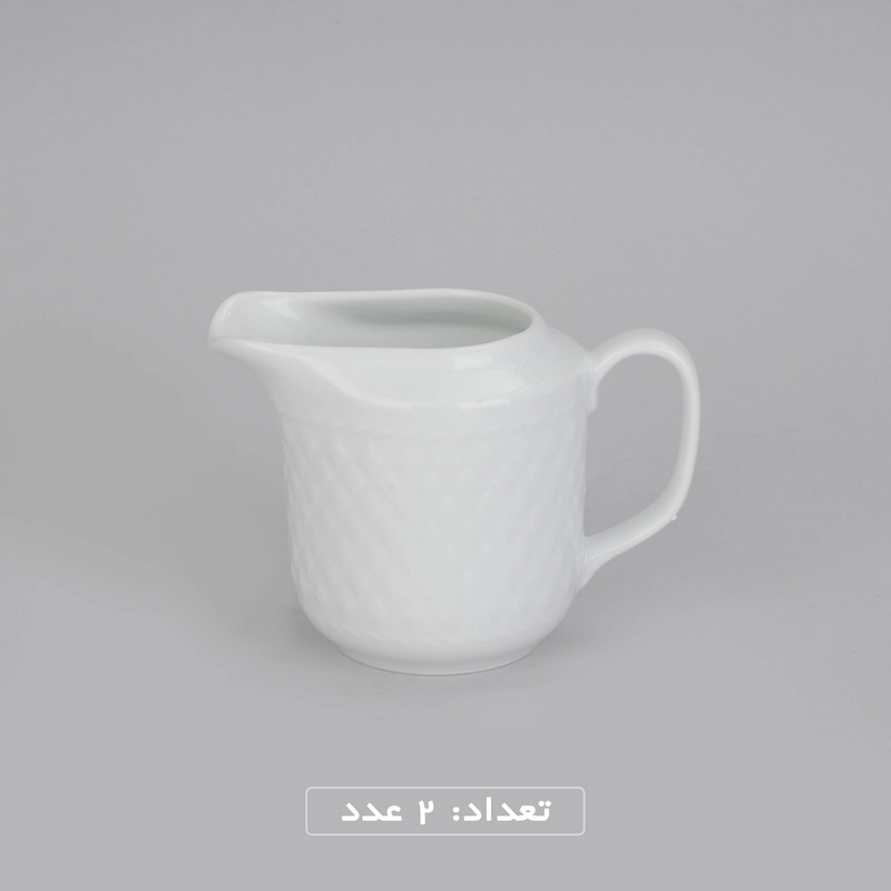 سرویس غذاخوری 102 پارچه چینی زرین ایران سری رادیانس مدل White درجه یک - سفید